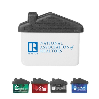 Union Printed - House Shaped Magnetic Memo Clip with 1-Color Logo