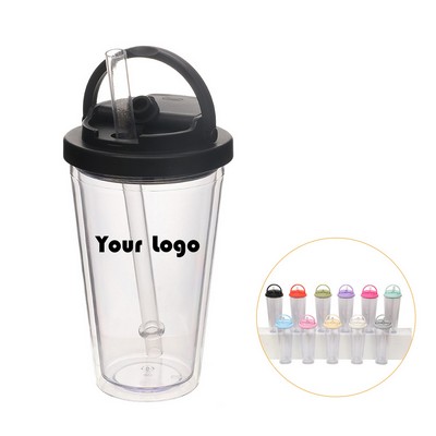 16oz Double Wall Plastic Water Cup