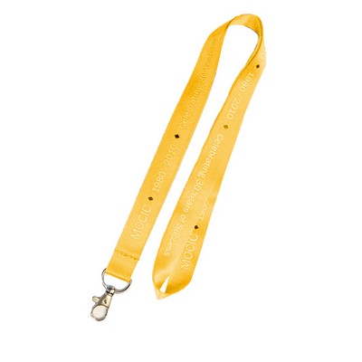 1/2" Gold Nylon Lanyard (12 Mil)