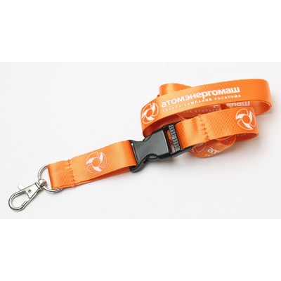 5/8" Orange Nylon Lanyard (15 Mil)