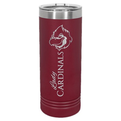 Polar Camel 22 oz. Maroon Skinny Tumbler with Slider Lid