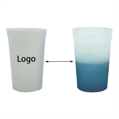 22Oz Cold-Changing Plastic Stadium Cup