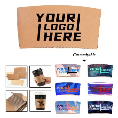 Corrugated Kraft Paper Coffee Cup Sleeve