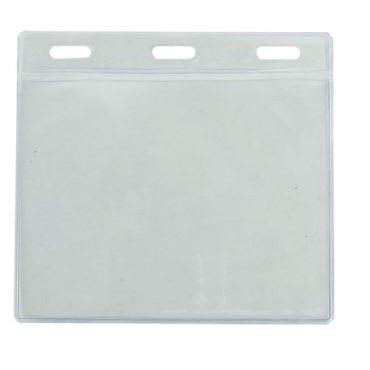 3X4" Three Slots HORIZONTAL Vinyl Badge Holders