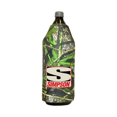 Mossy Oak or Realtree Camo Premium Collapsible Foam 40oz Bottle Sleeve (No Bottom)