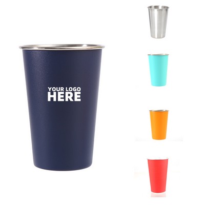 16 Oz. Stainless Steel Pint Cup