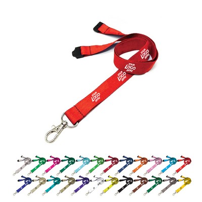 0.75" Polyester Lanyard with Safety Breakaway