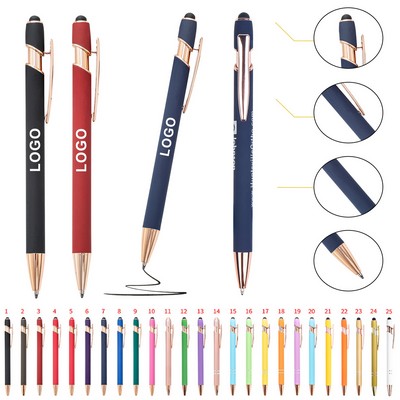 2" 1 Stylus Metal Ballpoint Pen
