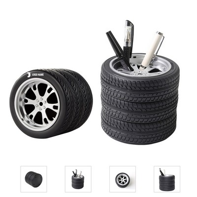 Rubber Tire Pen Holder (Multi-Use Organizer)