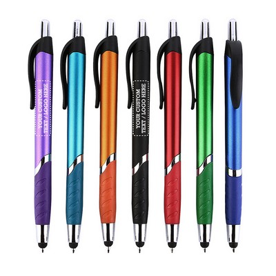 Metallic Blair Retractable Ballpoint Stylus Pen