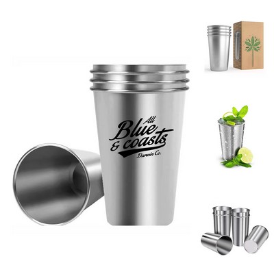 16oz Stainless Steel Cocktail Cup