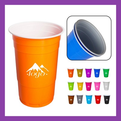 16 Oz. Reusable Plastic Stadium Cup