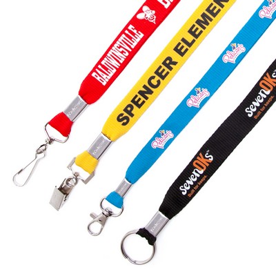 1/2" Pricebuster Flat Polyester Lanyard