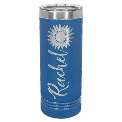 Polar Camel 22 oz. Royal Blue Skinny Tumbler with Slider Lid